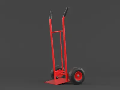 Hand Truck 3D model 4