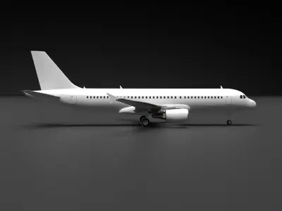 Airbus A320-200 3D model buy