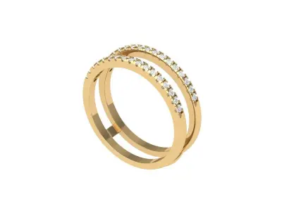 Wedding Ring 3D print model 61