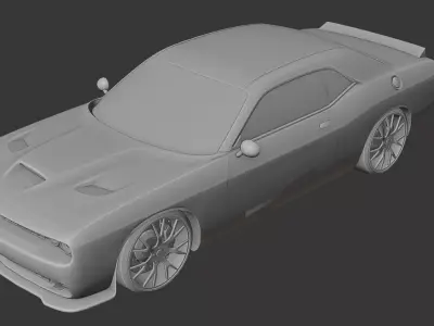  Dodge Challenger SRT 3D print model