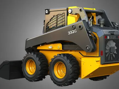 332G Skid Steer Loader - Bucket 3D model