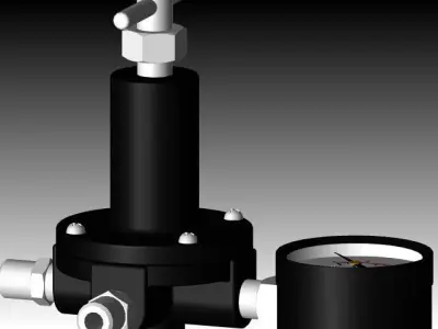 Air Pressure Valve Free 3D model