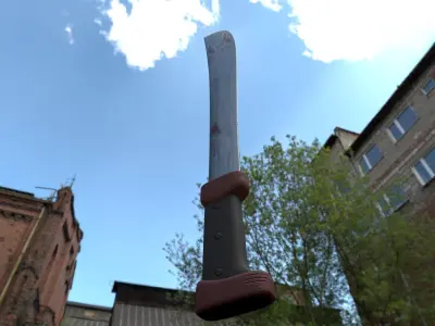 Machete -- PBR -- Game Ready Asset  Free low-poly 3D model