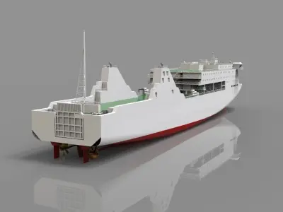 cruise ship 3D model from CGTrader