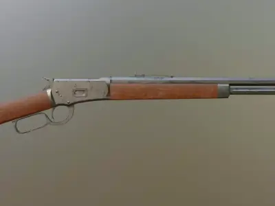 Winchester Rifle Low-poly 3D model get