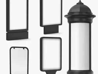 Advertising stands 3D model