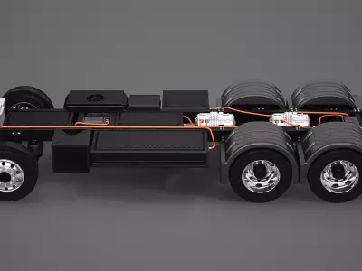 Electric Truck Chassis 3D model