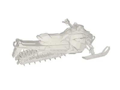 Snow scooter 3D model