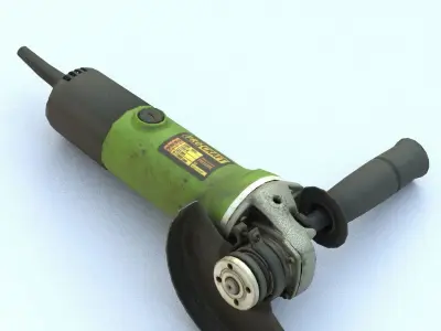 Angle Grinder Low Poly Low-poly 3D model