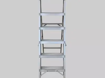 Industrial Step Ladder Low-poly 3D model