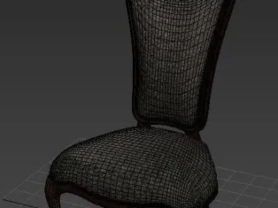 Antique Chair 3D model 5