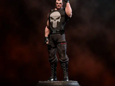 Fanart THE PUNISHER - Statue 3D print model