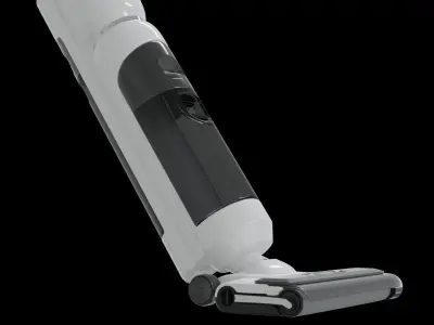 Vacuum cleaner 3D model white color modern style Low-poly 3D model