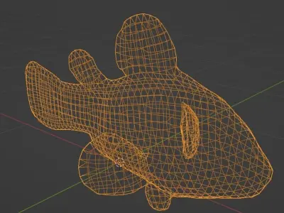 Low-Poly Clownfish Delight - Realistic 3D Model Low-poly 3D model