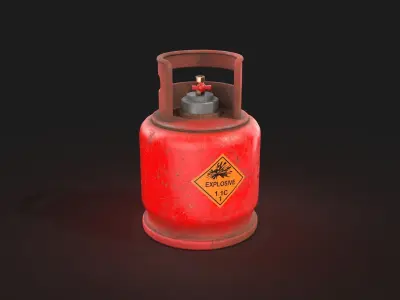 Gas Bag Low-poly 3D model