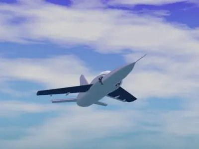 Military airplane jet plane model  Free 3D model