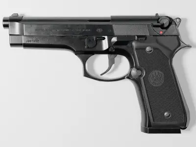 Beretta M9 Low-poly 3D model buy