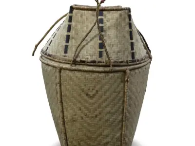 bamboo basket 3D model