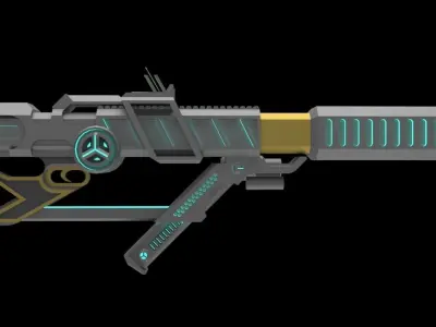 energy gun 3D model