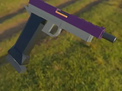 Pistol Custom  Free 3D model