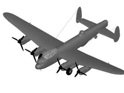 Avro Lancaster 3D model 3