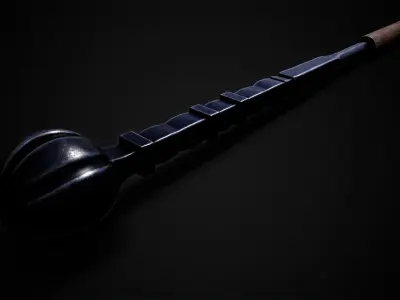 Turkish Mace Low-poly 3D model