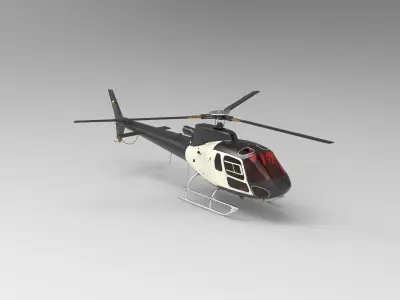 Helicopters H125 3D model