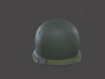 Militery Helmet Low-poly 3D model