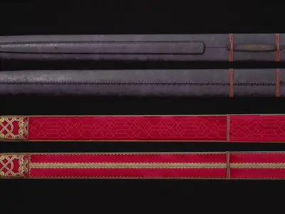 Medieval Weapon - Viking Swords Low-poly 3D model