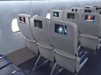 Boeing 737 Passenger Cabin 3D model