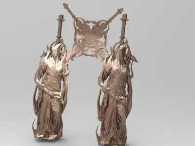 Kamelot Origins sword sculpture 2 3D model