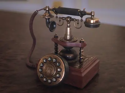 Victorian Phone Free 3D model