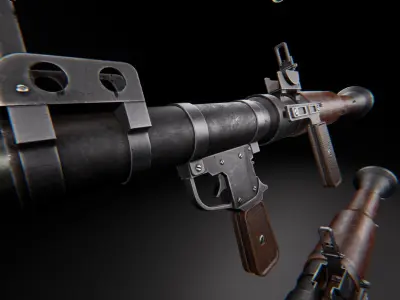 AAA RPG-7 Game Ready PBR Low-poly 3D model