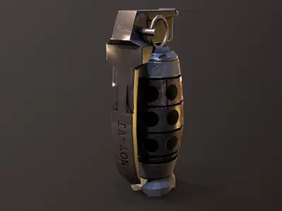 Grenade V2 Low-poly 3D model