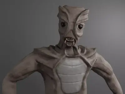 Sci-Fi Creature No X11 Low-poly 3D model
