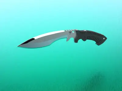 kukri knife 3D model purchase