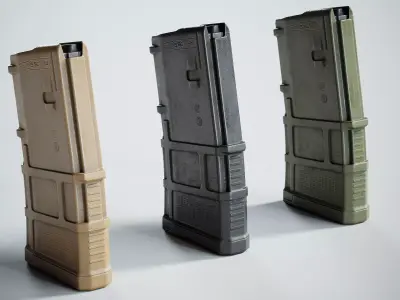 AR M4 Magpul Pmag Magazine Low-poly 3D model purchase