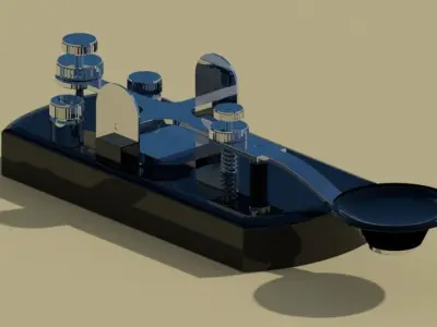 Morse Code Transmitter 3D model