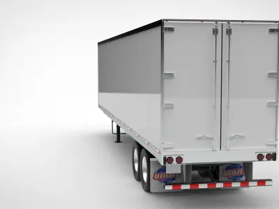 Utility 4000D-X Semi Trailer 3D model