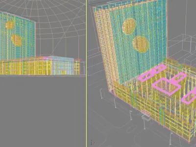 Hospital Building 3D model 4