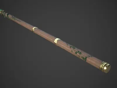 Fantasy Staff Low-poly 3D model purchase
