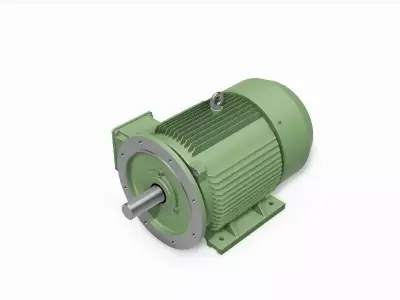 225M B35 Left 2 Pole IEC electric motor - 3D CAD model 3D model