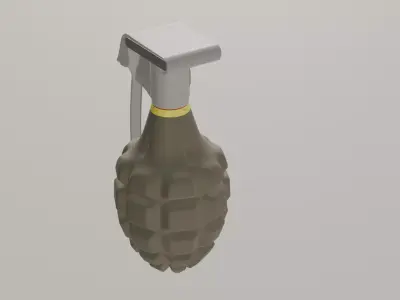 Mk2 Grenade  Low-poly 3D model