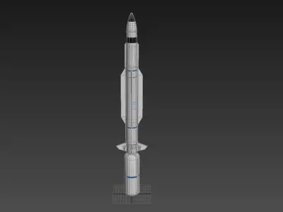 RIM-161 Standard Missile 3 3D model