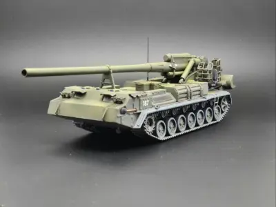 2S7 Pion  Malka 3D print model