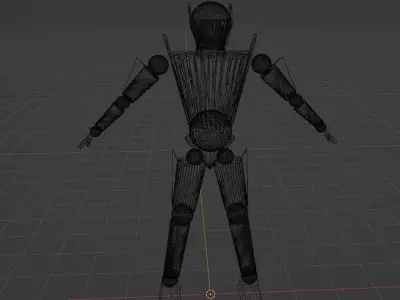 Zhing Mannequin Low-poly 3D model