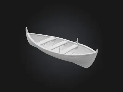 Rowboat Serenity Peaceful Drifts and Gentle Dreams 3D model