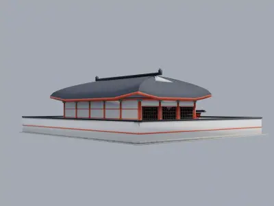 Korean Palace Hanok - Royal Architecture 3D Model PBR Low-poly 3D model