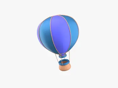 air balloon 3D model by slabdsgn