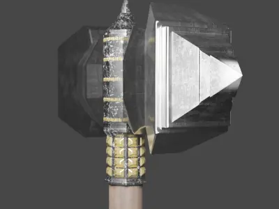 Two-headed war Hammer 3D model